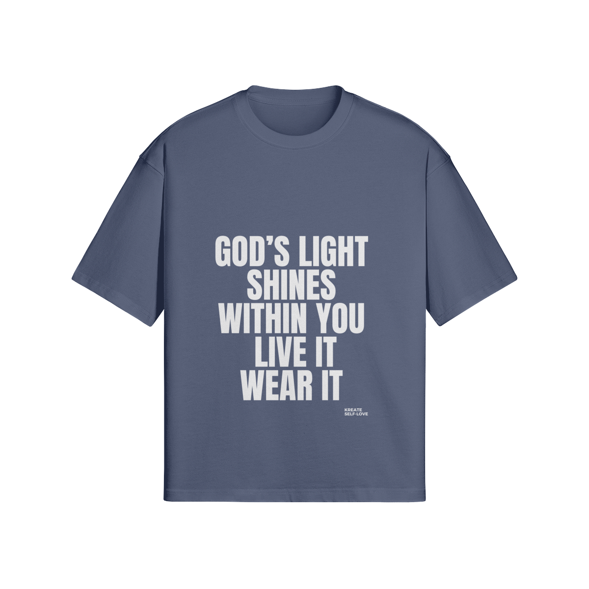 God's Light Shines Within You 280GSM Unisex Boxy T-shirt