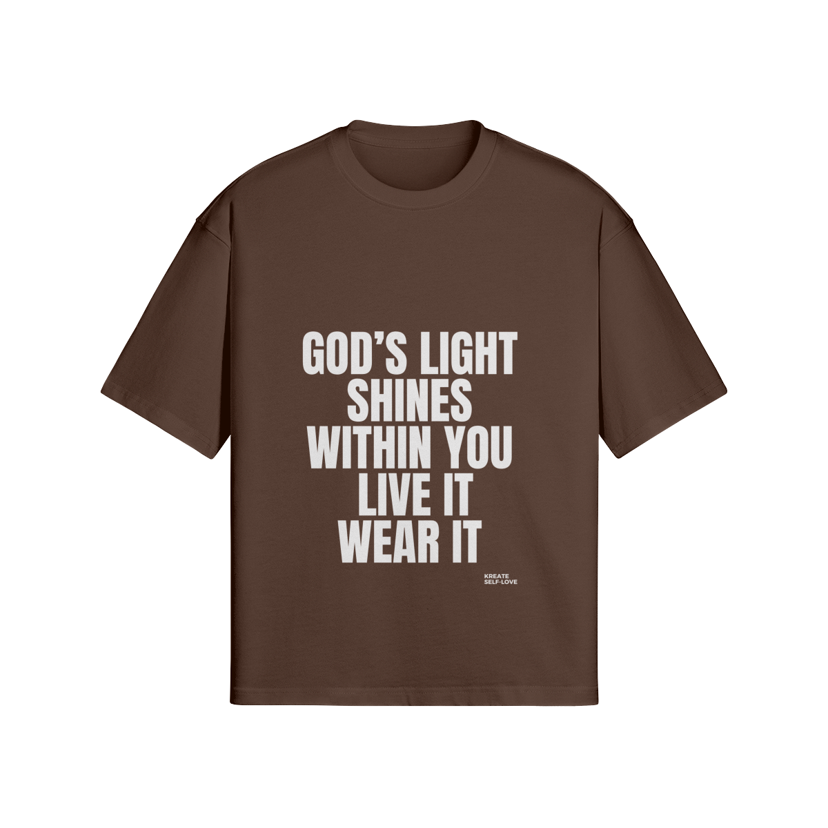 God's Light Shines Within You 280GSM Unisex Boxy T-shirt