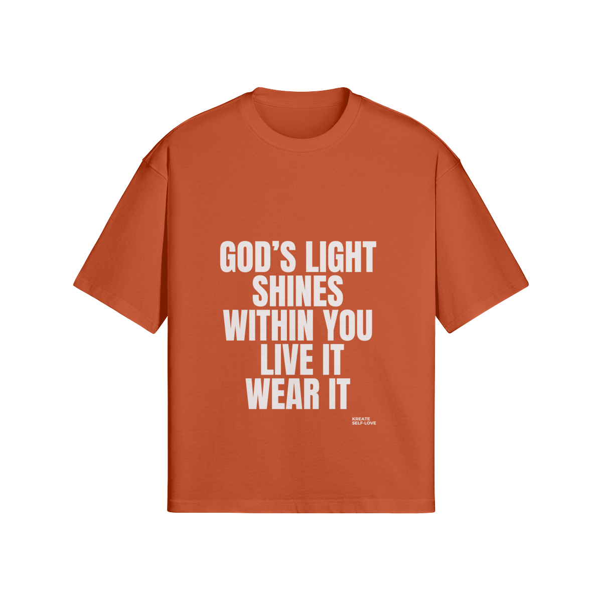 God's Light Shines Within You 280GSM Unisex Boxy T-shirt