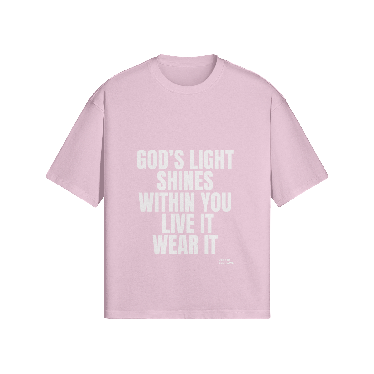 God's Light Shines Within You 280GSM Unisex Boxy T-shirt