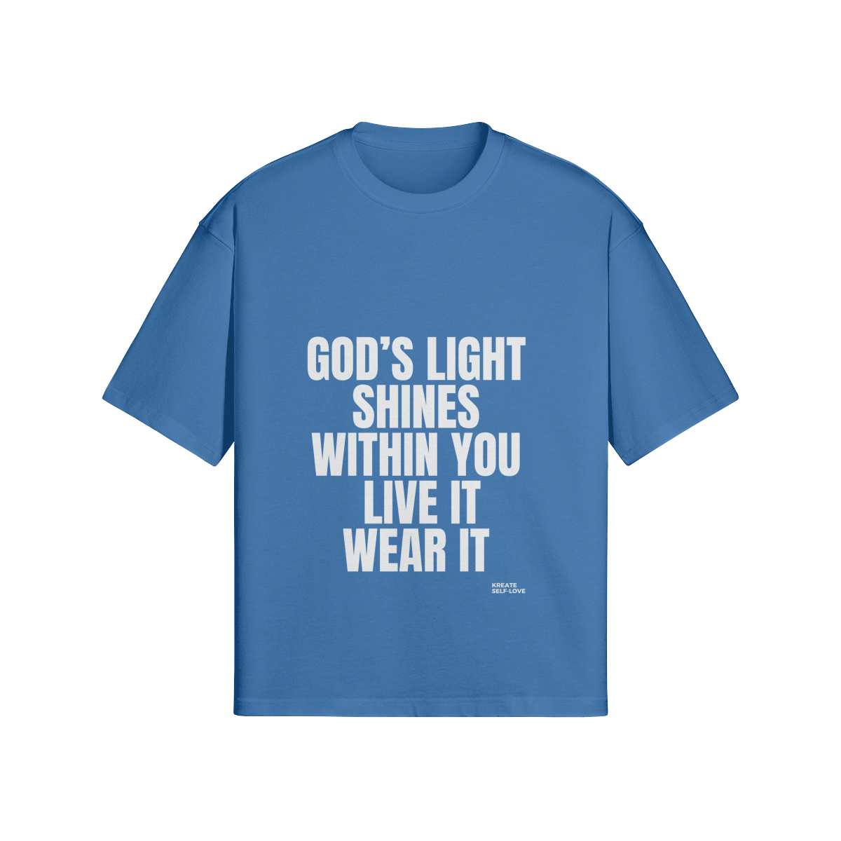 God's Light Shines Within You 280GSM Unisex Boxy T-shirt