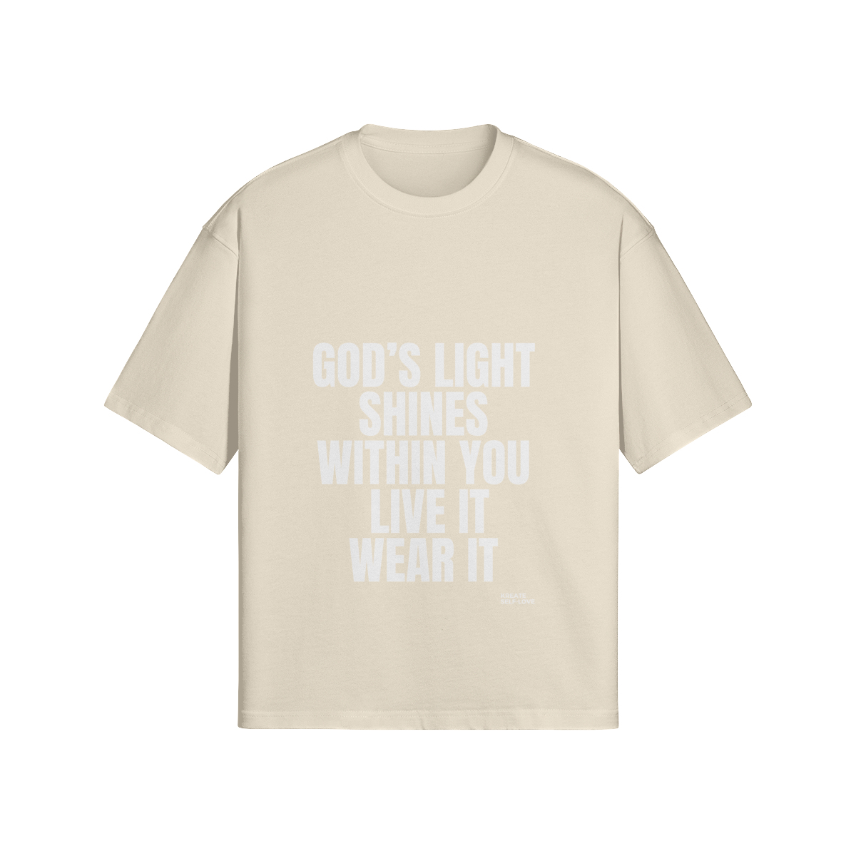 God's Light Shines Within You 280GSM Unisex Boxy T-shirt
