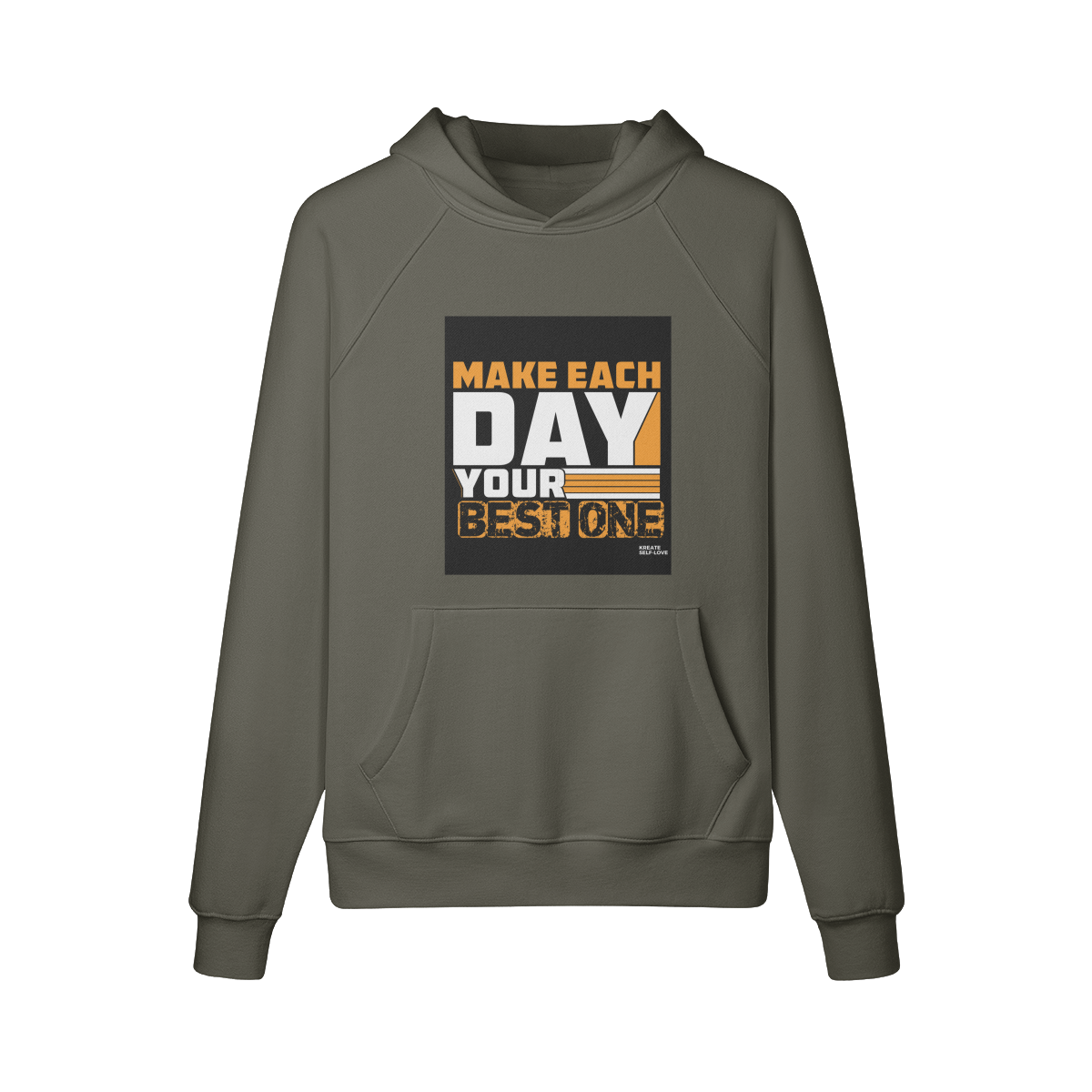 Make each day your best one 380GSM Unisex Fleece-lined Hoodie